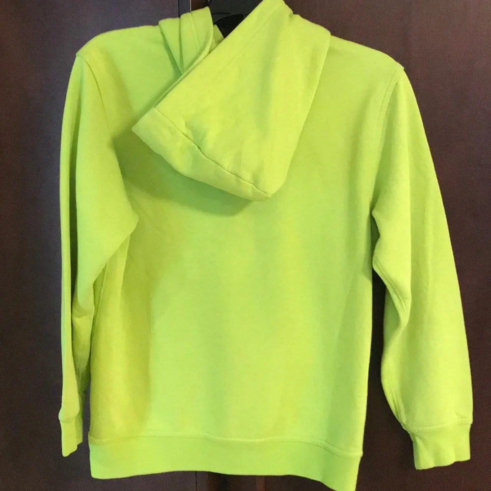 GAP Neon Lime Green Hoodie with Black Lettering